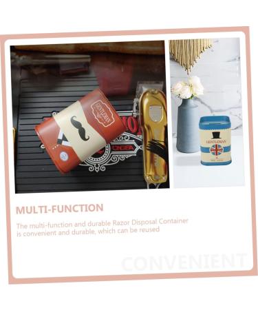 Combiiuda 2-Piece Sound Recycling Box & Men's Razor Disposal Case - Eco-Friendly Waste Blade Container - Buy Online on SooperMarket.com