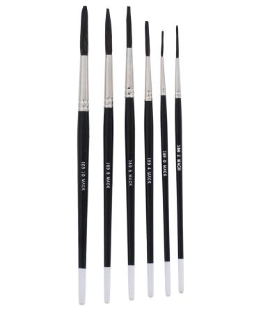 Andrew Mack Brush AM169-0-10 Series 169 Blue Squirrel and Black Synthetic Mix Quill Sizes 0-10 Pinstriping Brushes