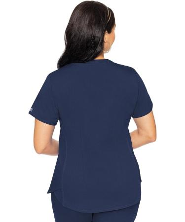 Med Couture Touch Women's V-Neck Shirttail Top - Navy (Medium) - Buy Online on SooperMarket.com