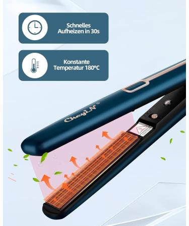 CkeyiN Mini Hair Crimping Iron - Portable Ceramic Curling Iron 180 Temperature for Stunning Waves & Curls - International Shipping Available - Buy Online on SooperMarket.com