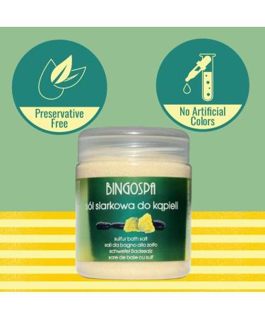 BINGOSPA Sulphur Salt for Skin Inflammation & Callus - 550g | Natural Healing & Soothing Treatment - Buy Online on SooperMarket.com