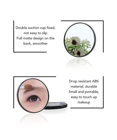 10X Magnifying Vanity Mirror with Suction Cups - HD Makeup Mirror for Bathroom, Bedroom, and Travel - Buy Online on SooperMarket.com
