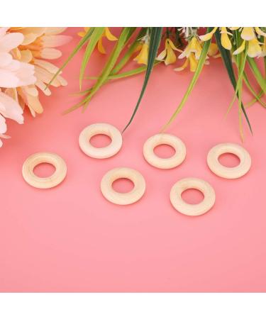 Alomejor 100pcs 25mm Baby Teething Relief Ring | Safe DIY Craft Accessories for Baby Crafts - Buy Online on SooperMarket.com