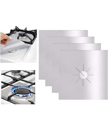 Stove Burner Cover Double Thick Reusable Non Stick Heat Resistants Stove Protector Cuttable Stove Burner For Kitchen Canisters Bathroom (Silver One Size) Silver One Size - Buy Online on SooperMarket.com