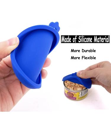 COMTIM Small Cat Food Can Lids - 2 Pack Silicone Covers for 3 oz Cans - Blue/Green - Buy Online on SooperMarket.com