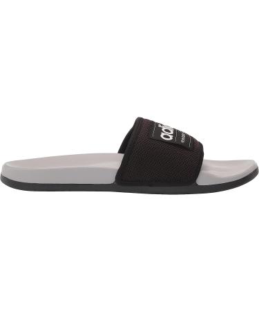 adidas Adilette Slide Sandal - Unisex (Black/White/Grey) - Size 10 Women/9 Men - Buy Online on SooperMarket.com