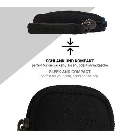 Honju Bike Wet Pocket for Bosch Kiox/Kiox 300 - E-Bike Display Bag Scratch & Dirt Protection High-Quality Zipper - Black - Buy Online on SooperMarket.com