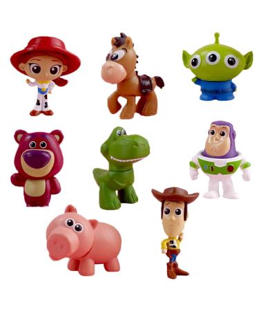 8PCS Toy Story Mini Figures Toy Story Cake Toppers Cake Decoration Mini Toy Story Figures Set for Boys Girls Birthday Party Babay Showers Celebration Supplies