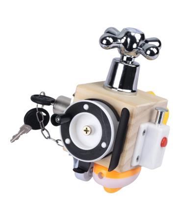 Dkiny Busy Board Baby Busy Activity Cube Fidget Cube stress cubes portable anti-stress toys activity cube toys motor cubes Montessori learning toys for small children from 3 years 7-in-1 cube
