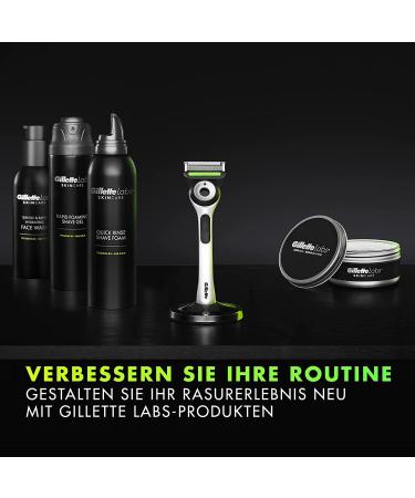 Gillette Labs Wet Razor for Men with Cleaning Element & Travel Case - Premium Magnetic Dock & 3 Blades | Perfect Gift for Men - Buy Online on SooperMarket.com
