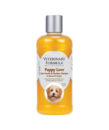 Veterinary Formula Solutions Puppy Love Extra Gentle Tearless Shampoo  Puppy Shampoo with Fresh Scent, Long-Lasting Clean  Cleanses Without Drying Delicate Skin 17 oz Shampoo