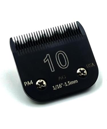 Detachable Steel Pet Dog Clipper Blades Size-10 | Andis & Oster A5 Compatible | 1/16 Cut Length | Stainless Steel Blade - Buy Online on SooperMarket.com