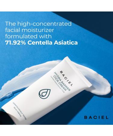 BACIEL Hydra Barrier CICA Cream - Korean Facial Moisturizer with Hyaluronic Acid Ceramide & Niacinamide | 3.38 fl.oz - International Shipping Available - Buy Online on SooperMarket.com