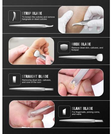 FERYES Pedicure Knife Ingrown Toenail Kit - 7 PCS Professional Toenail Grooming Tool Set with Super Sharp Clippers - Includes Leather Case - Buy Online on SooperMarket.com