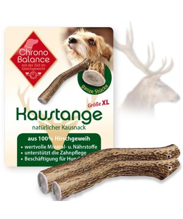 Chronobalance XL (2 Ser Set) Force Breath for Dogs Whole pieces as a cake stuff: 100% deer antlers dog toy treat dental care kausnack antler chewing bone of course without additives XL - 2 pieces