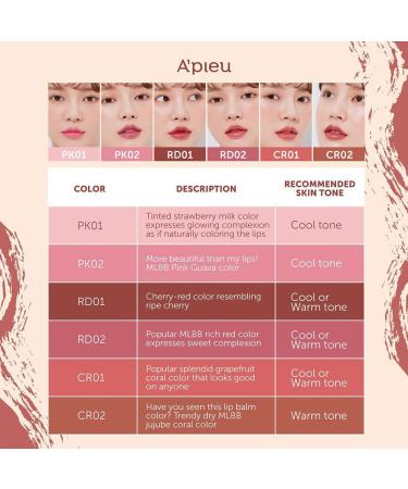 A'PIEU JUICY-PANG COLOR LIP BALM (CR01-GRAPEFRUIT) - Long-Lasting Lightweight Lip Balm for Daily Color and Care - Buy Online on SooperMarket.com