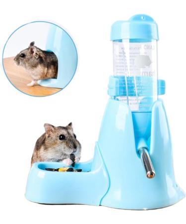 Hamster Water Bottle 80ml Hamster Water Dispenser Free Standing Small Animal Water Bottle with Stand Hut Automatic Feeder and Food Dispenser Holder for Rabbit Guinea Pig Rat Gerbil Chinchilla - Buy Online on SooperMarket.com