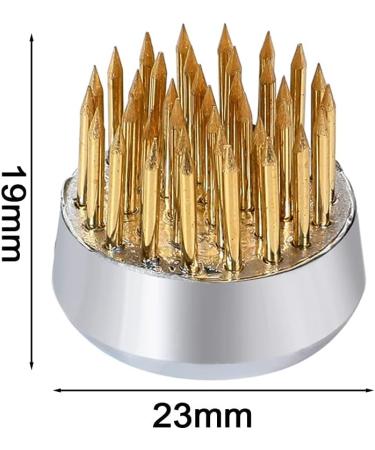 12PCS Round Flower Frog Japanese Floral Pin Arrangement Tools - Gold - Buy Online on SooperMarket.com