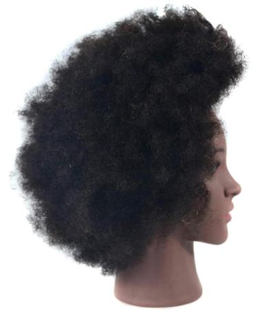 Adjustable Female Tailor Puppet Hairdresser Training Head - Black Mannequin for Cosmetics & Salon Displays - Buy Online on SooperMarket.com
