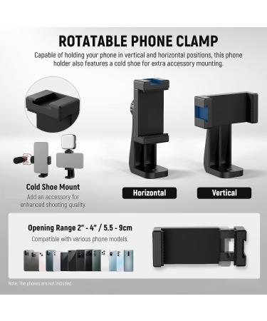NEEWER Camera Slider Dolly with Ball Head & Phone Clamp Portable 4-Wheeled Tabletop Skater for DSLR, Video, GoPro, iPhone, Android 360 Panorama Capability SD001 - Buy Online on SooperMarket.com