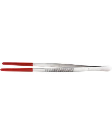 Feeding tweezers - stainless steel tweezers with protective rubber (straight approx. 30cm)