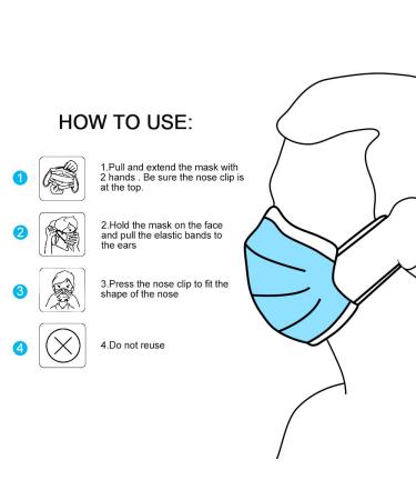 NU R 10pcs 3 Ply Disposable Face Mask Mask with Filter Layer and Elastic Earloop Retail Sealed bags Green - Buy Online on SooperMarket.com