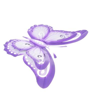1pc Wrought Iron Colorized Butterfly Decor Wall Art Hanger Wall Hanging Pendant Ornament The Tree