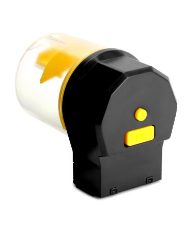 QWORK Automatic Fish Feeder Smart Holiday Fish Food Dispenser with Timer 12/24 Hours Regular Feeding 210 ml Large Capacity