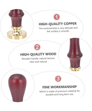 WOONEKY 3 Pcs Dispensing Plate Tool Eyeshadow Stamp for Eyes Wax Seal Stamp Head Copper Copper Head - Buy Online on SooperMarket.com