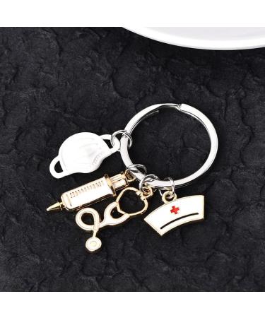 Guqqeuc Nurse Gifts | Stethoscope Keychain & Nurse Cap | Perfect Doctor & Nurse Appreciation Gifts for Women & Men | Nursing Graduation Gifts for Students & Practitioners - Buy Online on SooperMarket.com