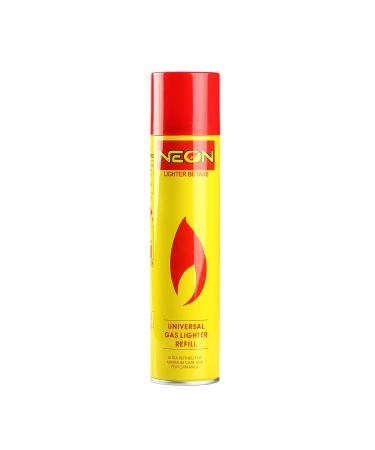 Neon Lighter Gas Refill Butane Universal Fluid Fuel Ultra Refined 300ml 10.14 Oz