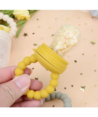 Buy Fruit Pacifier Feeder - Yellow Multifunctional Food & Gum Relief Tool for Babies - Buy Online on SooperMarket.com