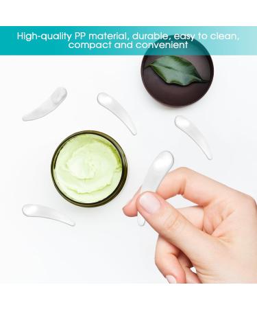 10-Piece Mini Cosmetic Spatula Set - Bent Cream Scoops for Makeup Masks & Gel - Perfect for Stirring & Application - Buy Online on SooperMarket.com
