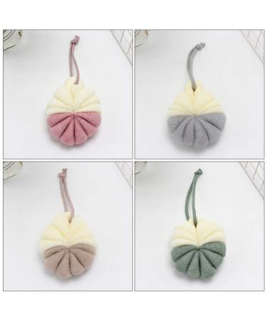 Buy Cabilock 4 Pcs Exfoliating Loofahs - Mesh Shower Balls & Bath Puff for Ultimate Body Cleanse | International Shipping Available - Buy Online on SooperMarket.com