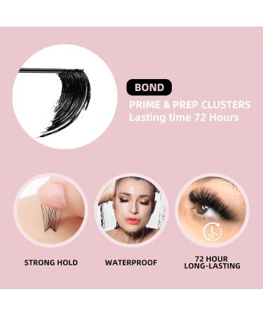 Higu Eyelash Glue - Strong Hold Black Lash Bond & Seal 48-72 Hour Waterproof 2-in-1 Eyelash Sealer 5ml Each - Perfect for DIY at Home (1 Pack) - Buy Online on SooperMarket.com