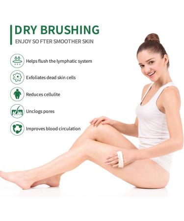 LAYUKI Body Brush & 2-Sided Foot File Scrubber Set - Exfoliating Skin, Cellulite Treatment, Bath & Shower Essentials - Buy Online on SooperMarket.com