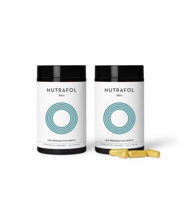 Nutrafol Men's Hair Growth Supplements Clinically Tested for Visibly Thicker Hair and Scalp Coverage Dermatologist Recommended - 2 month supply Pack of 2