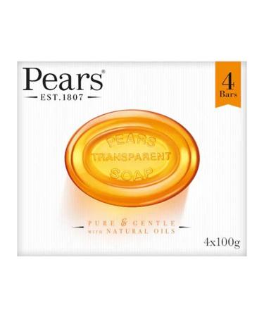 Pears Transparent Soap - 4 x 100g