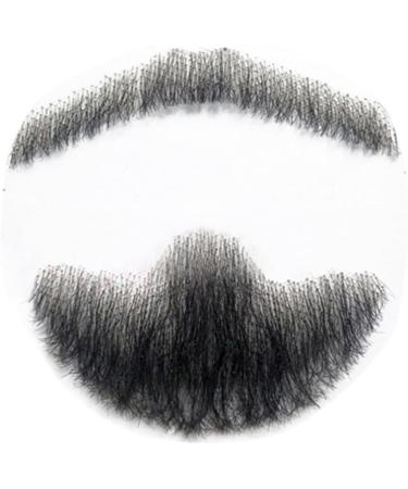 Remeehi Men's Hand-Made Black Goatee Beard - Costume Pretend Fake Mustache for a Stylish Look - Buy Online on SooperMarket.com