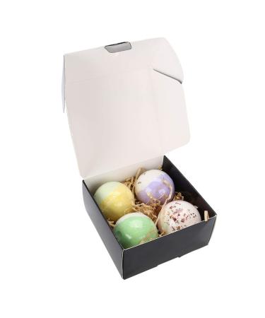 4Pcs Bath Bombs Gift Set Handmade Pure Natural Lush Bath Bombs Portable for Bubble Bath Kids Men Women