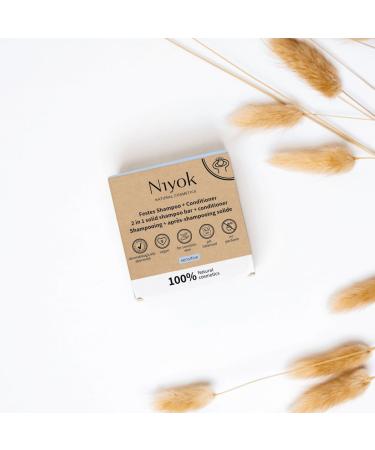 Natural Cosmetics 2-in-1 Solid Shampoo & Conditioner Bar - Sensitive Formula 80g | Eco-Friendly Hair Care - Buy Online on SooperMarket.com