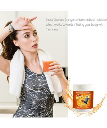 Dabur Glucose Powder Fortified with Vitamin D and Calcium Orange Flavour 500 grams - Buy Online on SooperMarket.com