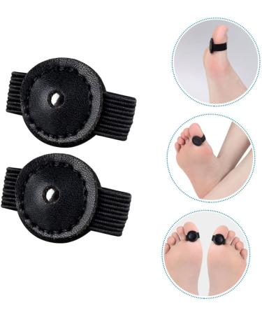 FOMIYES Magnetic Toe Covers - Set of 2 | Flex Tools for Body Sculpting | Drainage & Therapeutic Ring | Black Leather Magnet Toe Separators - Buy Online on SooperMarket.com