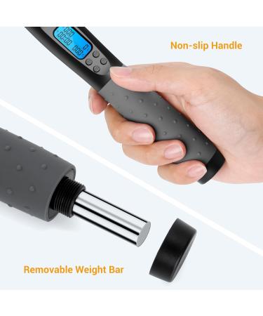 Adjustable Wireless Jump Rope with Counter - Digital Kilometer & Steel Ball Bearings - Perfect for Sports & Fitness - Buy Online on SooperMarket.com