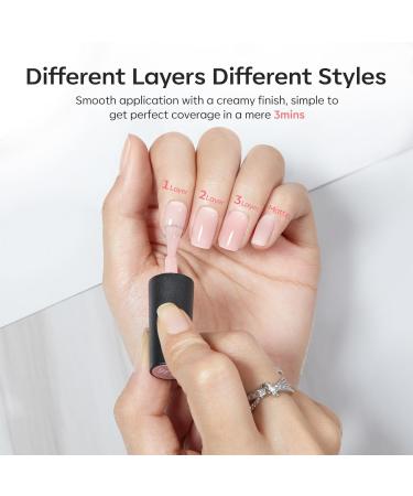 Modelones Jelly Gel Nail Polish 15 ML Neutral Sheer Nude Pink Gel Polish Translucent Soak off LED Nail Gel DIY Manicure 2024 Nail Gel Polish Gift for Girls Women Jelly Light Pink - Buy Online on SooperMarket.com