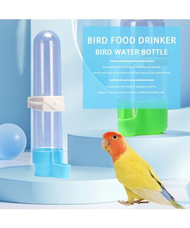 2 PCS Bird Food Drinker Parrot Automatic Water Feeder Bird Drinkers Hanging Bird Water Bottle for Parrot Budgies Parakeet Cockatiels - Buy Online on SooperMarket.com