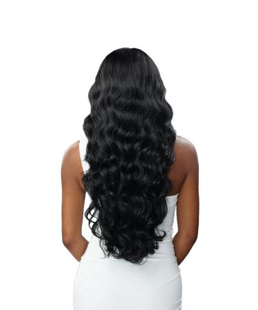 Sensationnel BUTTA Lace Wig - Curly Body 26 (1B) - Extra Wide Lace Front - Preplucked Natural Hairline - Human Hair Blend - Best for Natural Look - Buy Online on SooperMarket.com