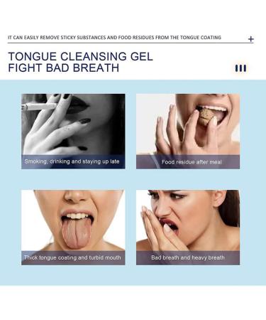 Probiotic Tongue Cleaning Gel Set with Tongue Scraper and Brush Kit - Mint Flavor | Oral Hygiene Brush and Tongue Cleaner Set - Buy Online on SooperMarket.com