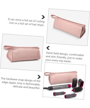 Beavorty 3pcs Splash-proof Hair Dryer Case Hair Curler Large Capacity Storage Pouch 35X13X13CM Pink - Buy Online on SooperMarket.com