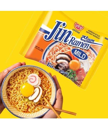 OTTOGI Jin Ramen MILD SPICY Korean Instant Ramyun Noodles 120g (Pack of 5) Mild (Pack of 5) - Buy Online on SooperMarket.com